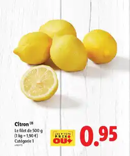 Lidl Citron offre