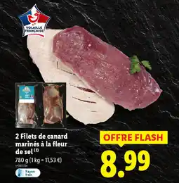 Lidl 2 filets de canard marinés à la fleur de sel offre