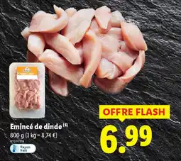 Lidl Emincé de dinde offre