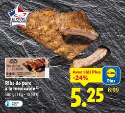 Lidl Ribs de porc à la mexicaine offre