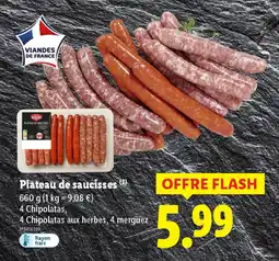 Lidl Plateau de saucisses offre