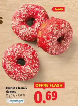 Lidl Cronut à la noix de coco offre