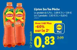 Lidl Lipton ice tea pêche offre