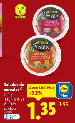 Lidl Salades de céréales offre