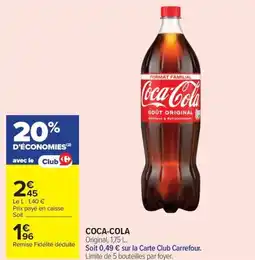 Carrefour Market COCA-COLA Original offre