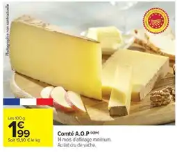 Carrefour Market Comté A.O.P offre