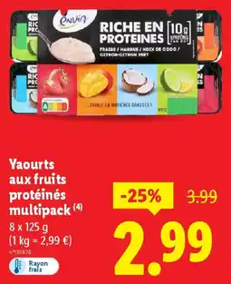 Lidl Yaourts aux fruits protéinés multipack offre
