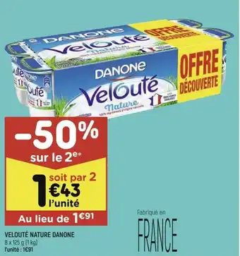 Velouté nature danone