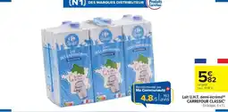Carrefour Market CARREFOUR CLASSIC Lait U.H.T. demi-écrémé offre