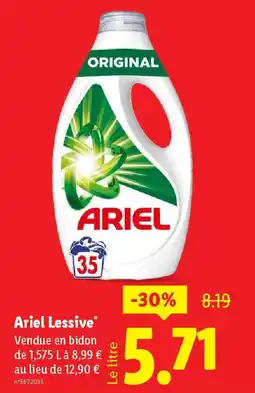 Lidl Ariel lessive offre