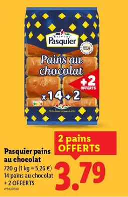 Lidl Pasquier pains au chocolat offre