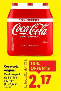 Lidl Coca-cola original offre