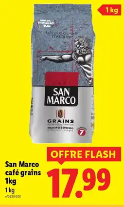 Lidl San marco café grains offre