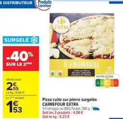 Carrefour Market CARREFOUR EXTRA Pizza cuite sur pierre surgelée offre