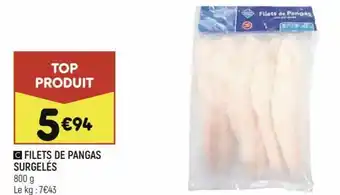 Leader Price Filets de pangas surgelés offre