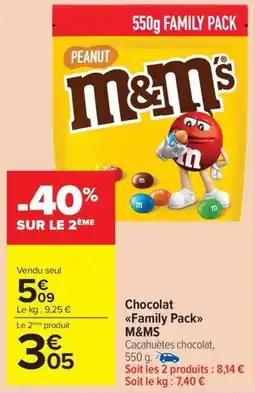 Carrefour Market M&MS Chocolat <<Family Pack>> offre