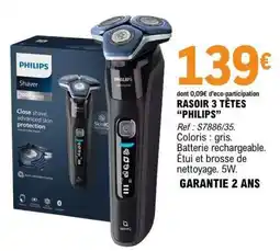E.Leclerc RASOIR 3 TÊTES PHILIPS offre