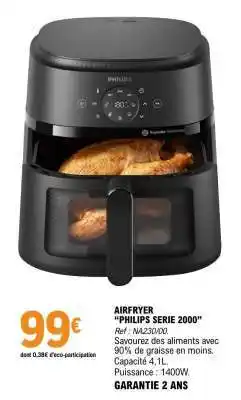 E.Leclerc AIRFRYER PHILIPS SERIE 2000 offre