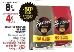 E.Leclerc Dosettes Souples De Café Senseo offre