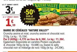 E.Leclerc BARRE DE CÉRÉALES “NATURE VALLEY” offre