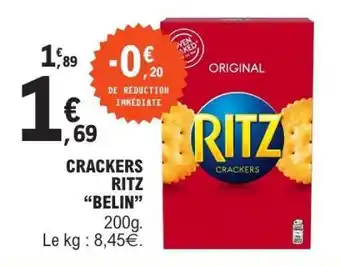E.Leclerc CRACKERS RITZ BELIN offre