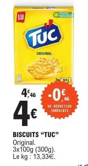 E.Leclerc BISCUITS “TUC” offre
