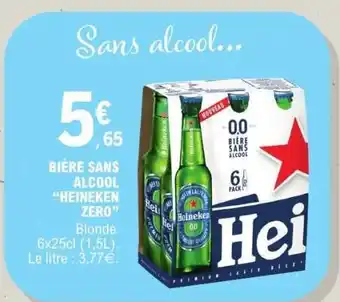 E.Leclerc BIÈRE SANS ALCOOL “HEINEKEN ZERO” offre