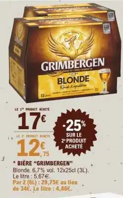 E.Leclerc BIÈRE GRIMBERGEN offre