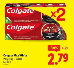Lidl Colgate max white offre