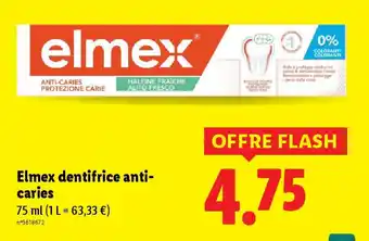Lidl Elmex dentifrice anti caries offre