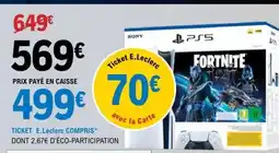E.Leclerc PS5 Fortnite Bundle offre