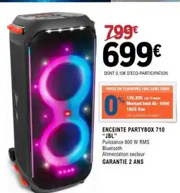 E.Leclerc ENCEINTE PARTYBOX 710 JBL offre