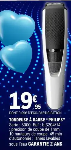 E.Leclerc TONDEUSE À BARBE “PHILIPS” offre
