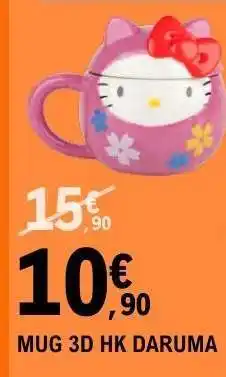 E.Leclerc MUG 3D HK DARUMA offre