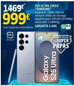 E.Leclerc S25 ULTRA 256GO SAMSUNG offre
