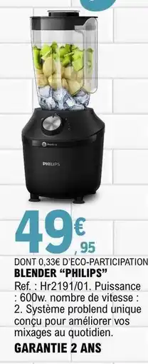E.Leclerc BLENDER “PHILIPS” offre