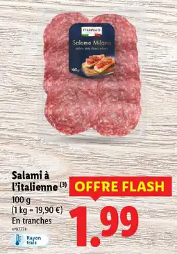Lidl Salami à l'italienne offre