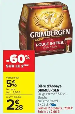 Carrefour Market GRIMBERGEN Bière d'Abbaye offre