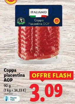 Lidl Coppa piacentina aop offre