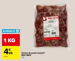 Carrefour Gésiers de poulet moelas offre