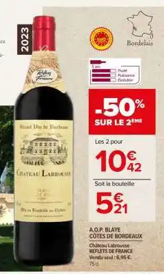 Carrefour Market A.O.P. BLAYE CÔTES DE BORDEAUX offre
