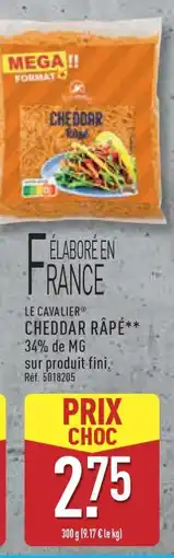 ALDI LE CAVALIER CHEDDAR RÂPÉ offre