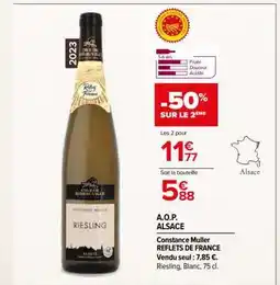 Carrefour Market A.O.P. ALSACE Constance Muller REFLETS DE FRANCE offre