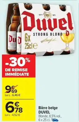 Carrefour Market DUVEL Bière belge offre