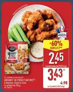 ALDI GRIGNOT' DE POULET NATURE offre