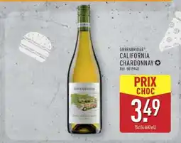 ALDI GREENBRIDGE CALIFORNIA CHARDONNAY offre