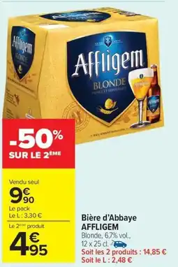 Carrefour Market AFFLIGEM Bière d'Abbaye offre