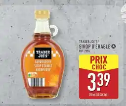 ALDI TRADER JOE'S SIROP D'ÉRABLE offre