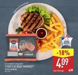 ALDI 2 pavés de bœuf marinés offre