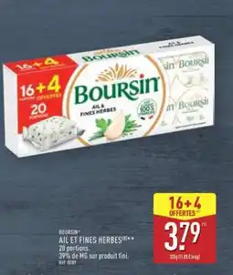 ALDI Boursin Ail et Fines Herbes offre